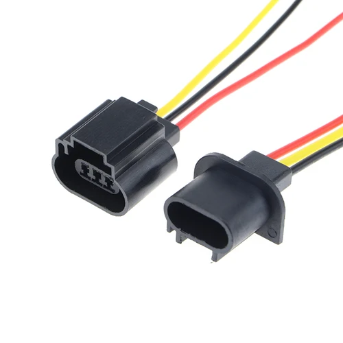 Imagen 2 del producto H13 toma de faro bombilla para enchufe adaptadores de conector arnés de cableado mujer hombre de plástico del coche de luz titular Refit Accesorios