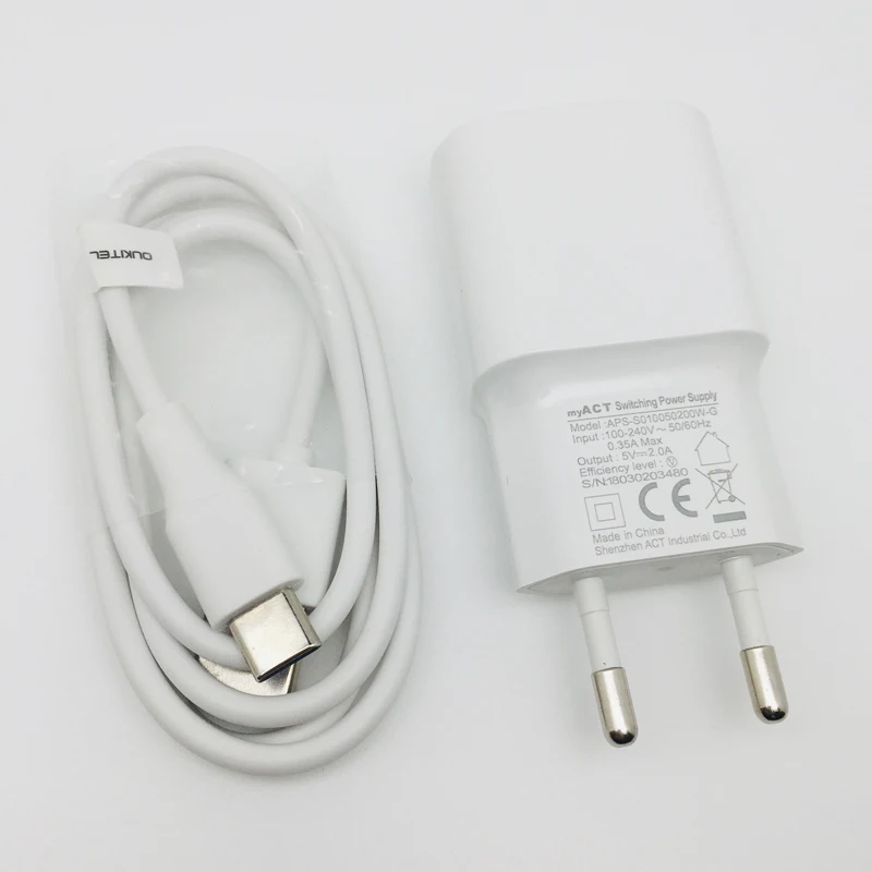 New Original Oukitel K5000/U18 Travel Charger Power AC Adapter+Type-C Wire Cable for Phone