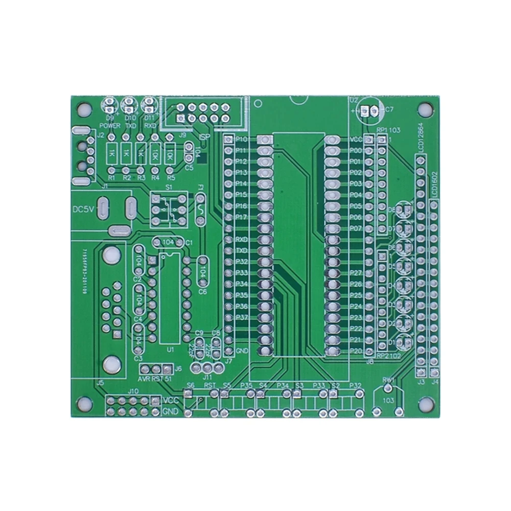 DIY learning board kit suit the parts 51/AVR microcontroller development board learning board STC89C52