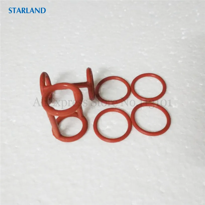 One Bag Small H Shaped Seal Rings + Small O Rings Spare Parts For Valve Rod MK ZM Soft Ice Cream Machine Fittings