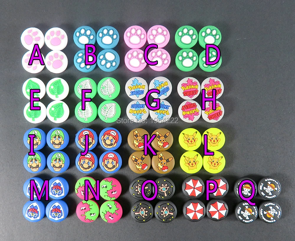 40sets=160pcs For Nintend Switch Lite NS Joy-Con Joystick Protective Thumb Stick Grip Cap Controller Joycon Thumbstick Case