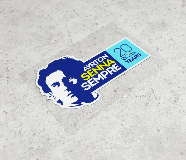 Motorsports Forever Ayrton Senna Stickers Sempre Reflective Vnyl Motorcycle Bike Decals Car  Motocross Racing  Car Styling