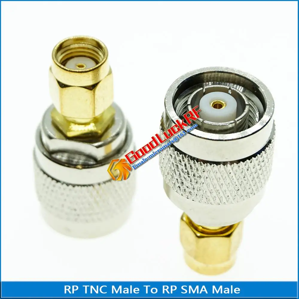 1X шт RF разъем RP TNC RPTNC штекер к RP SMA RPSMA штекер RPTNC - RPSMA латунные прямые RF адаптеры