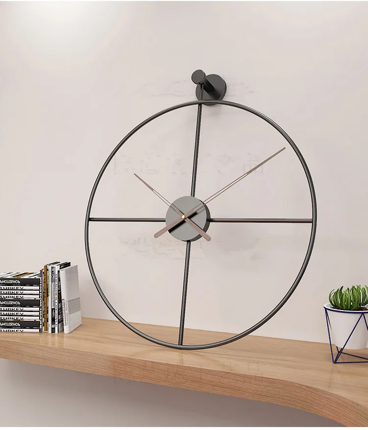 60cm  Large Silent Wall Clock Modern Design Clocks For Home Decor Office European Style