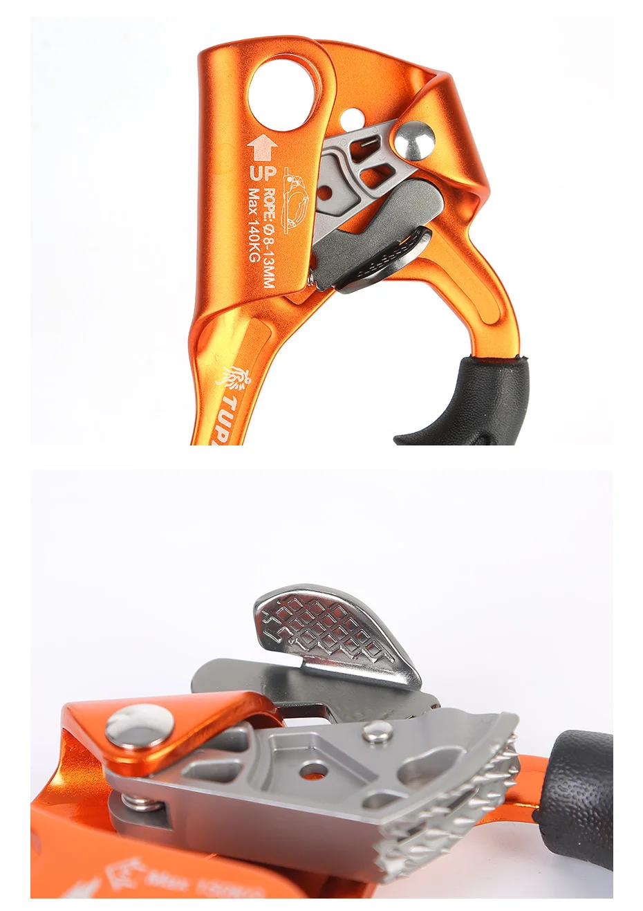 Outdoor Klettern SRT Hand Ascender Gerät Bergsteiger Griff Ascender Linke Hand Rechts Hand Klettern AusrüstungRope Werkzeuge – Detail 3