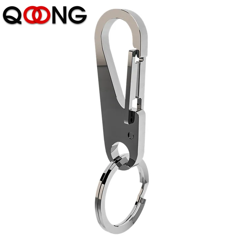 2023 High Quality Keyring Craftsman Metal Key Ring Men's Stainless Steel Key Chain Holder Belt Buckles Chaveiro Car Keychain Y93