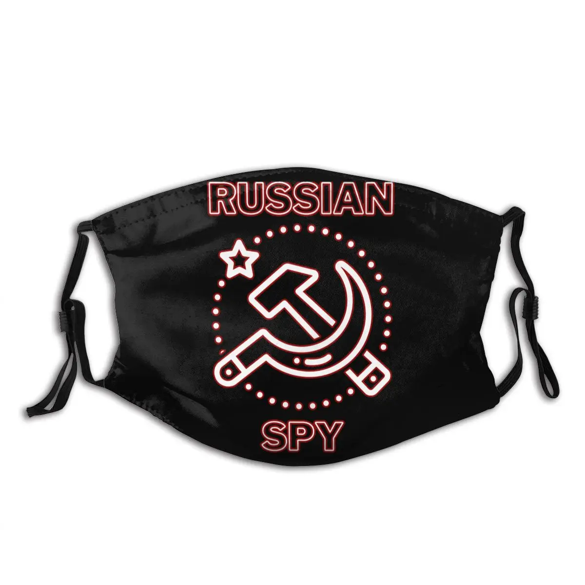 Russian Spy Political Satire Russia Totally Not A (2) Activated Carbon Filter Funny R162 Reusable Mask Adult