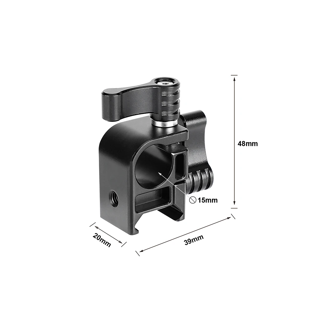 KIMRIG SWAT Nato Rail Clamp With 15mm Rod Clamp Aluminum Camera Rig Quick Release For Dslr Cameras Monitor Viewfinder Attach