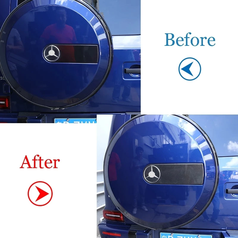 Für Mercedes Benz G Klasse W463 W464 G500 2004-2020 Auto Styling ABS Ersatz Reifen Logo Trim Dekorative Trim auto Zubehör