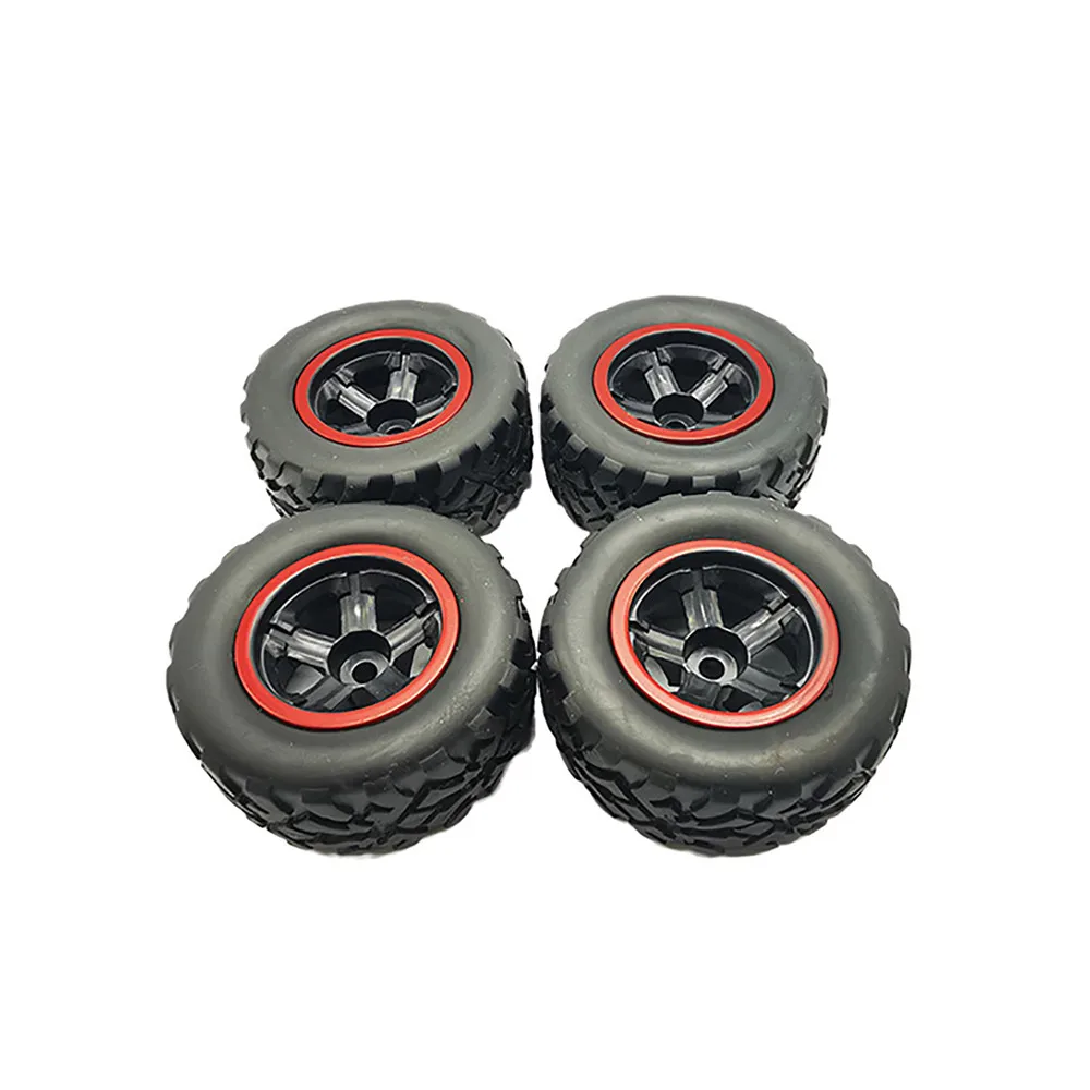 For WPL D12 RC Car Truck Wheel Tires Wheel Hubs Rim Tire Tyre Simulation RC Car Accessories Toy Parts