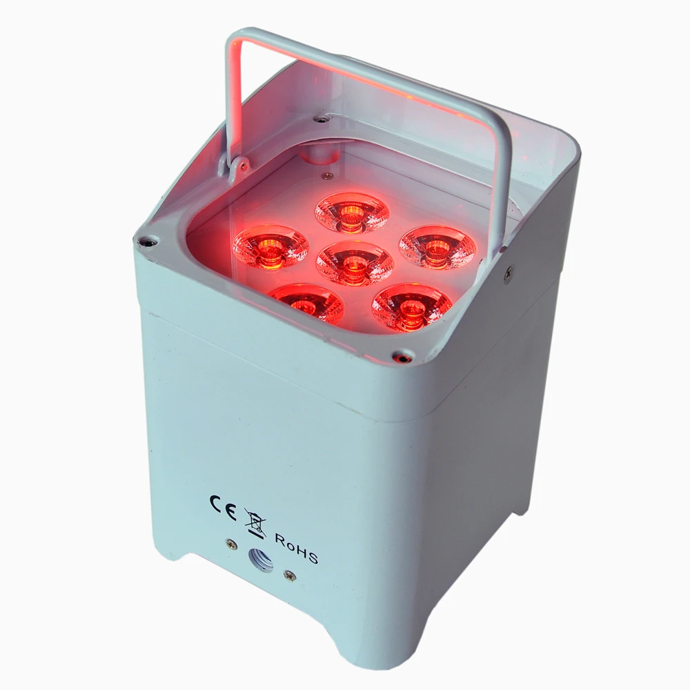 Imagem -02 - Tiptop-uv Bateria Plana sem Fio Dmx Led Uplighting Receptor Infravermelho Built-in Dmx em 6x18w Rgbwa 2.4g