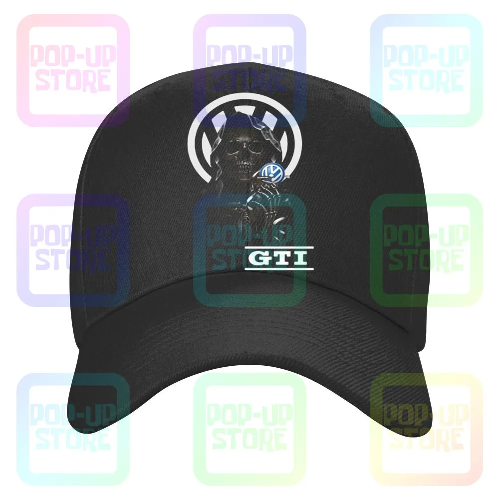 Skull With Gti Logo Caps Baseball Cap