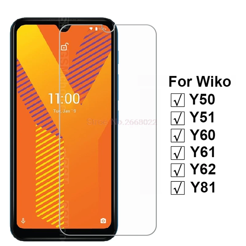 

3-1PCS Tempered Glass For Wiko View5 4 Lite Plus Screen Protector For Wiko Y50 Y51 Y60 Y61 Y62 Y81 Sunny5 Lite Protective Glass