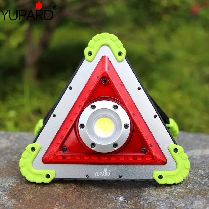 

Outdoor Foldable LED Floodlight COB Work Light Triangle Emergency Flashlight Warning Light USB Rechargeable Searchlight