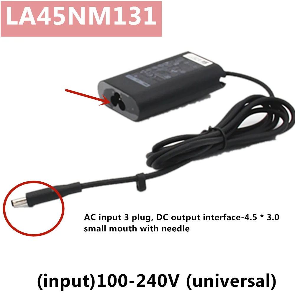 For Original DELL XPS12/13 L321X 7437 9343 9350 9360 Laptop Power Adapter 19.5V-2.31A 45W Charger Cable LA45NM131