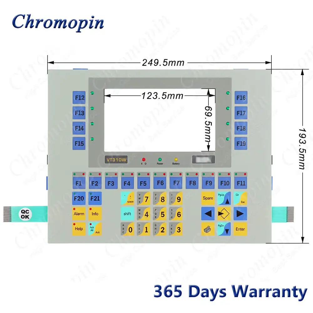 

for ESA VT310WAP000 VT310WA0000 Membrane Keypad Keyboard Switch for ESA VT310WAP000 VT310WA0000 Operator Keyboard