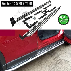 2 pezzi pedana laterale in alluminio sinistra destra adatta per Mazda CX-5 CX5 2017-2024 pedana Nerf bar pedal protector