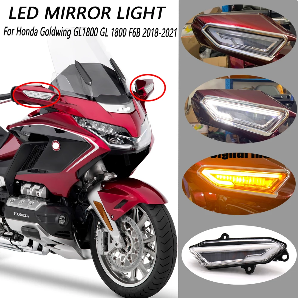 

Big Promotion! Motorcycle LED Front Side Turn Signal Indicator Lights for Honda Goldwing GL1800 F6B 2018 2019 2020 2021