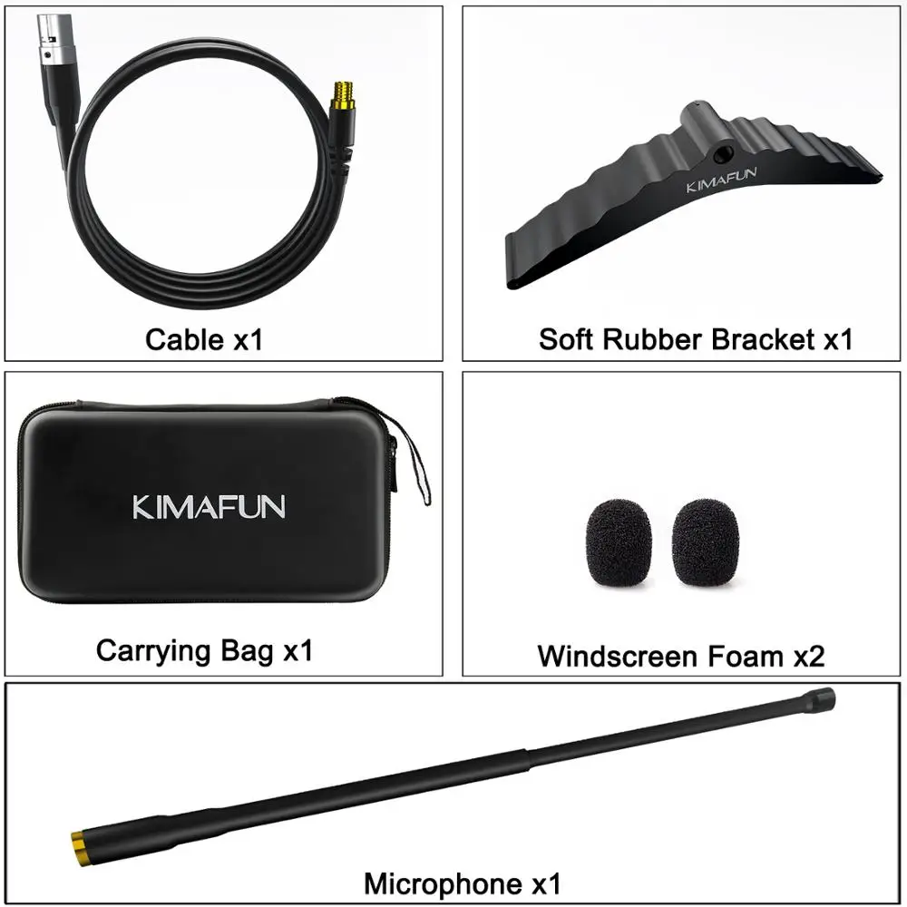 KIMAFUN Mini Pro Wired Cello Microphone Musical Instrument Mic Cello Special Noise-Cancelling  Microphone  for Stage Performance