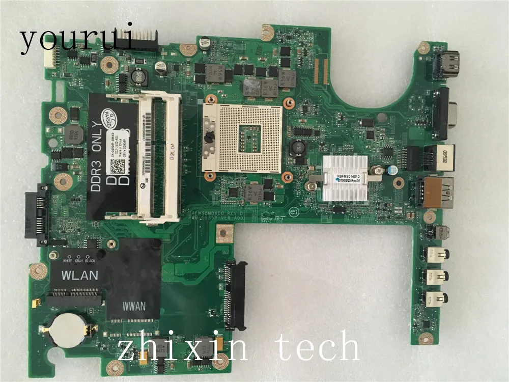 

yourui For Dell Studio 15 1558 Laptop motherboard CN-0G936P 0G936P G936P DAFM9BMB6D0 Mainboard DDR3 Tested