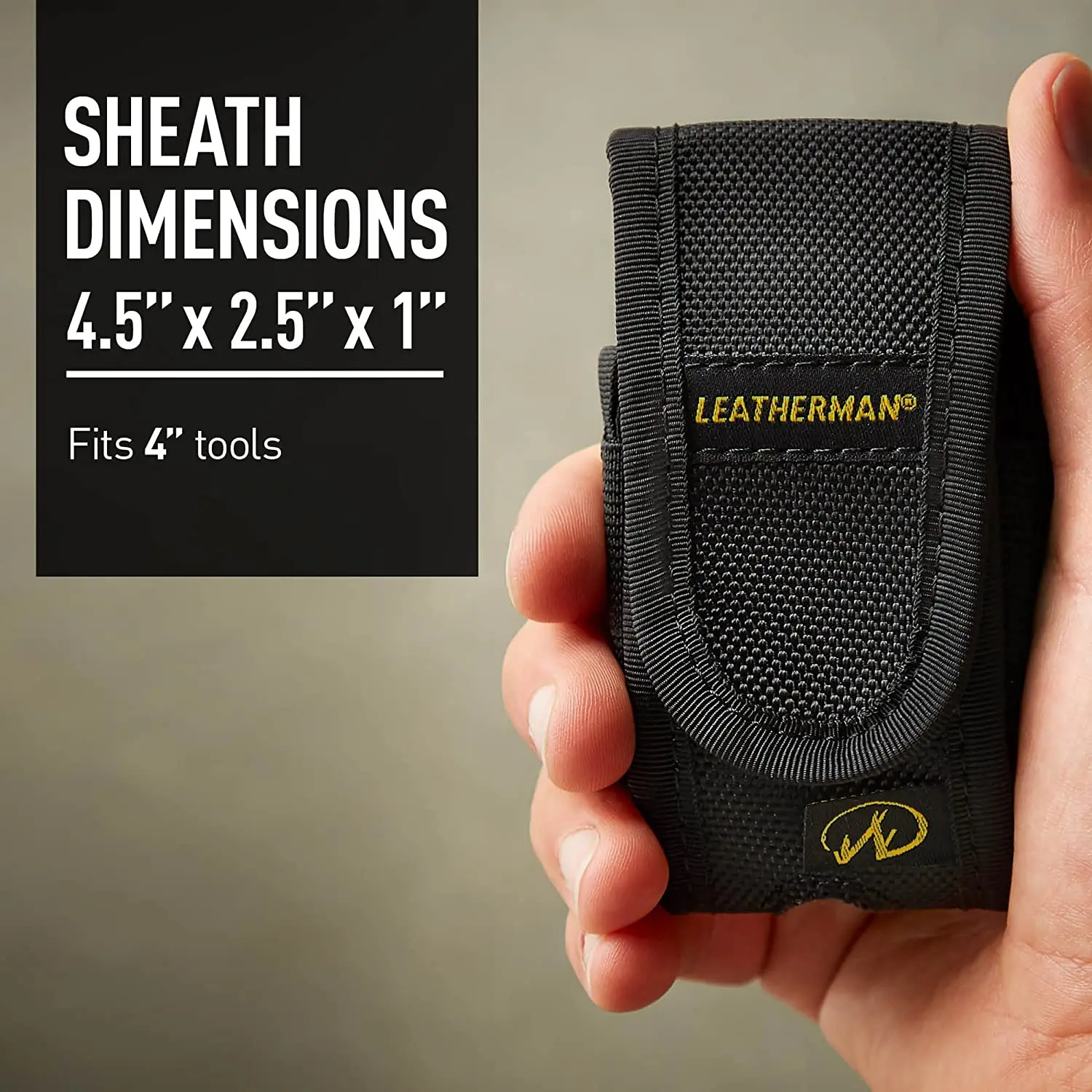 LEATHERMAN-Стандартный нейлоновый футляр с карманами для волновой зарядки sidekбык, подходит для 4-дюймовых инструментов-черный