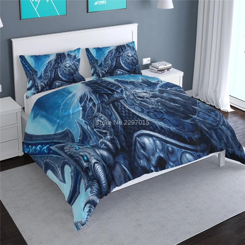 World of Warcraft WOW Alliance Horde Banner Flag Bedding Set Bed Linen Bedclothes Twin Full Queen King Duvet Cover Pillowcase image 6