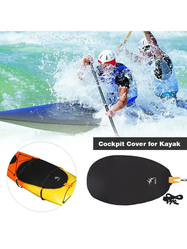 Kayak Cover Sun Protection Cockpit Dust Cover Shield Protector Waterproof Adjustable Storage Kayak Accessories Double Blocking H