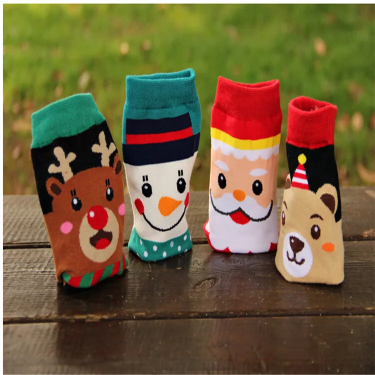 1pair New Year Cotton Socks gift Navidad 2020 Christmas decorations for home decoration adornos navidenos natal