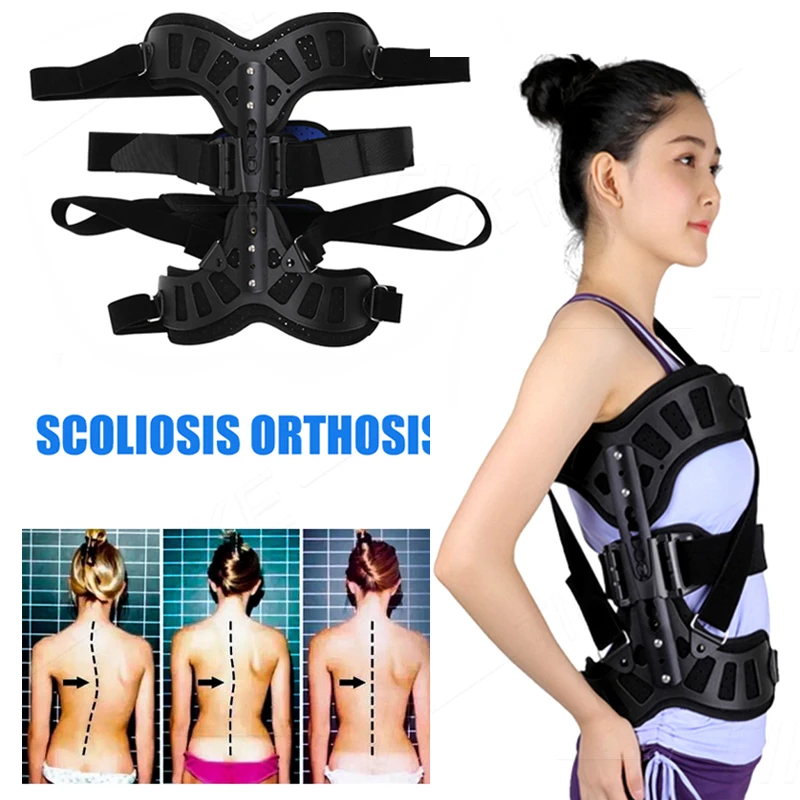 Left Right Scoliosis Brace Posture Corrector Treatment Adjustable Spinal Auxiliary Orthosis for Back Postoperative Recovery