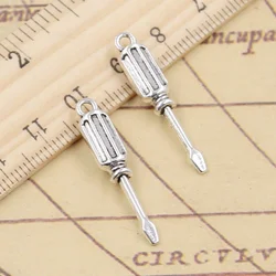 10pcs Charms Tools Screwdriver 32x6x4mm Tibetan Silver Color Pendants Antique Jewelry Making DIY Handmade Craft