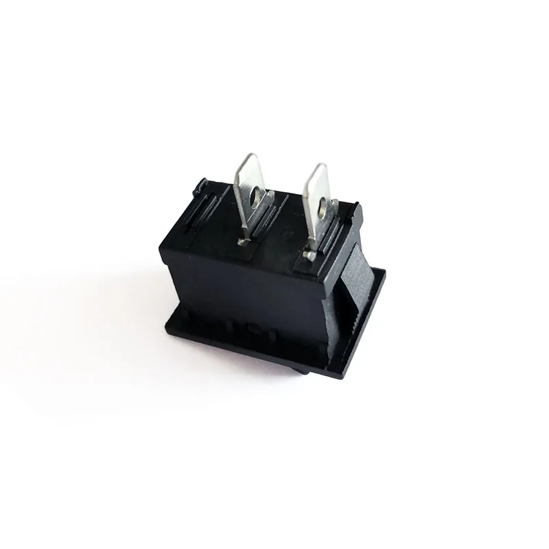 20/50 pcs/lot KCD1 2 Pin 250V 3A SPST Black Boat Switch 21*15/15*10 Snap-in ON OFF Rocker Position Switch 21*15MM Copper feet