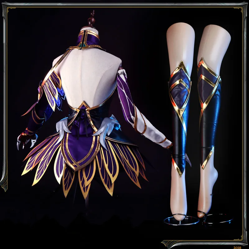 LOL Coven Ahri Cosplay Costume Witch Ahri Halloween Cosplay Prop Dress Costumes