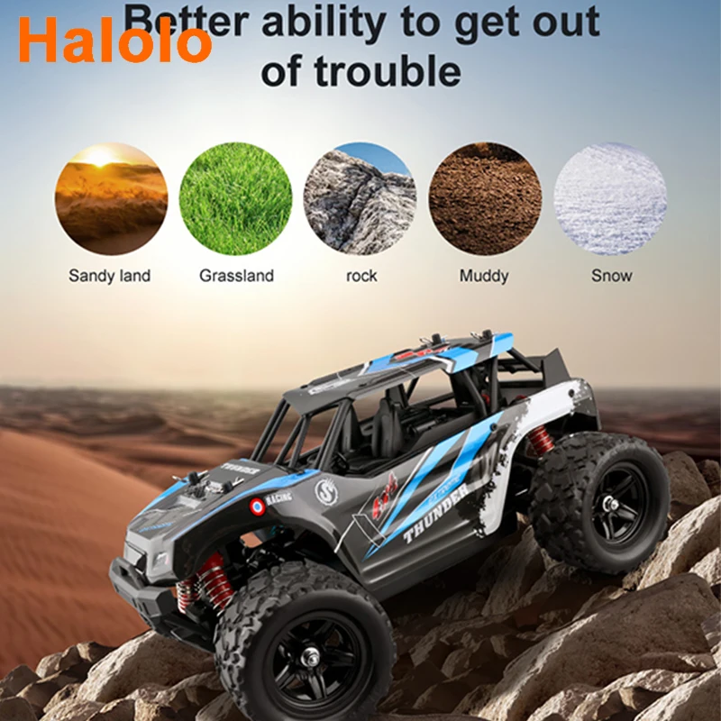 

Halolo 40+MPH 1:18 Scale RC Car 2.4G 4WD High Speed Fast Remote Controlled Large TRACK Rc Drift Car Kids Toys Climbing Car