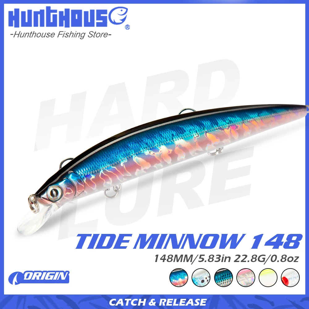 

Tide Slim Minnow Приманка рыболовная в виде тонкого гольяна, 148 мм, 22,8 г