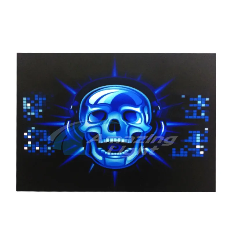 

Skull Equalizer Party Light Up LED Panel El Panel Sound Activated Flashing El Panel For T-Shirt