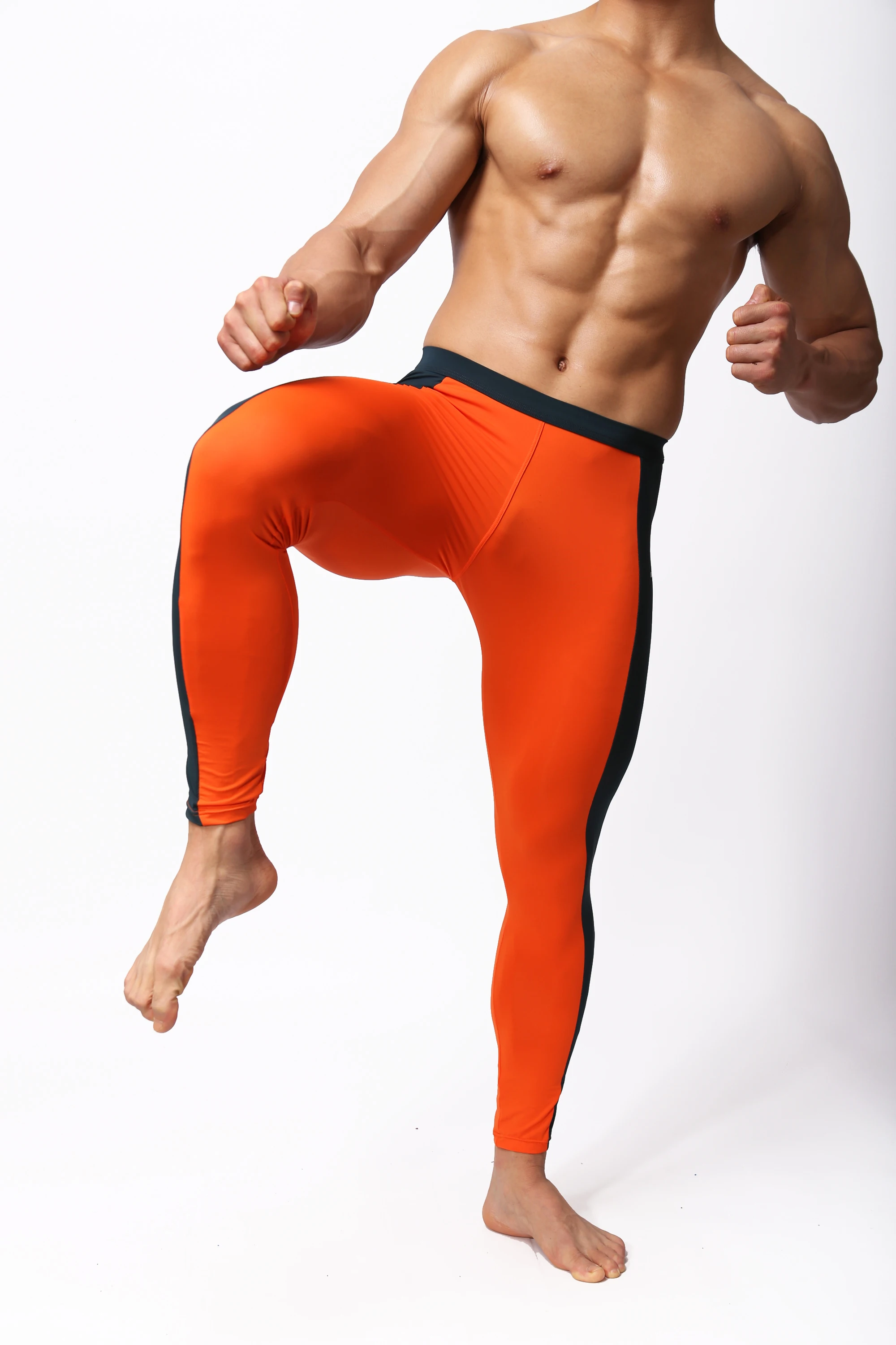 BRAVE PERSON New Men\'s Compression Under Base Layer Long Tight Stretch Pants # FY06