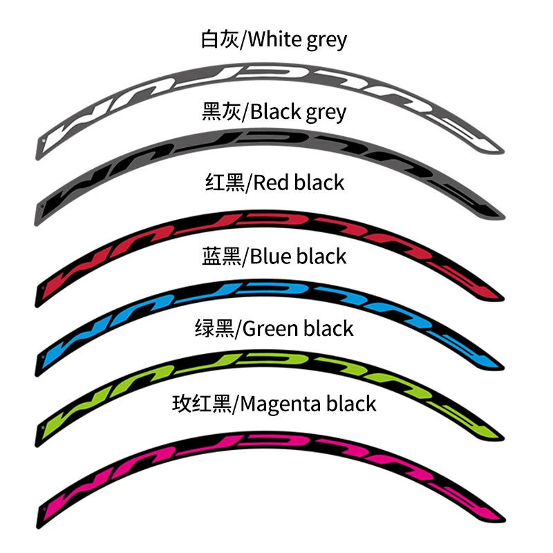 Racing-5-C17 wheel sticker road bike climbing rim sticker racing 5 road bicycle decals