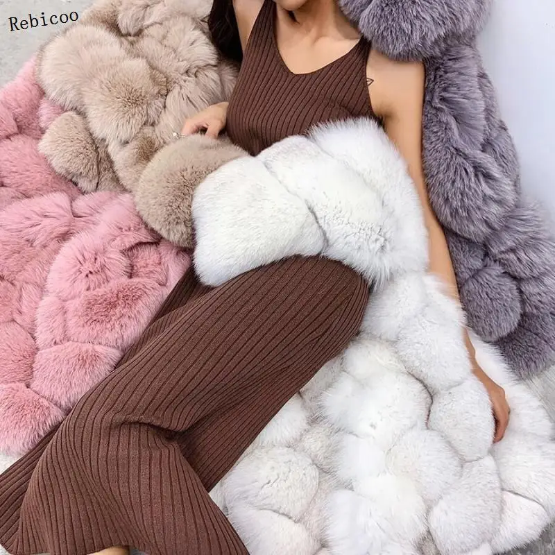 Casacos de vison mulheres inverno nova moda casaco de pele do falso elegante grosso quente outerwear falso casaco de pele chaquetas mujer