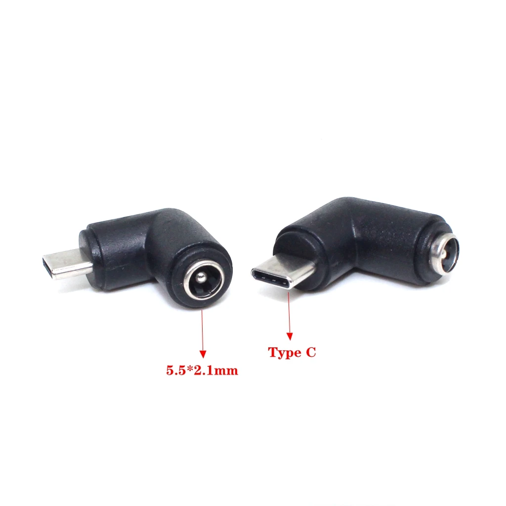 Adaptateur de connecteur d'alimentation micro USB droit, prise d'alimentation, USB 5.5, type C, mini USB, 5V DC, 2.1x3.1mm, 5.5x2.1mm, lot de 2 pièces