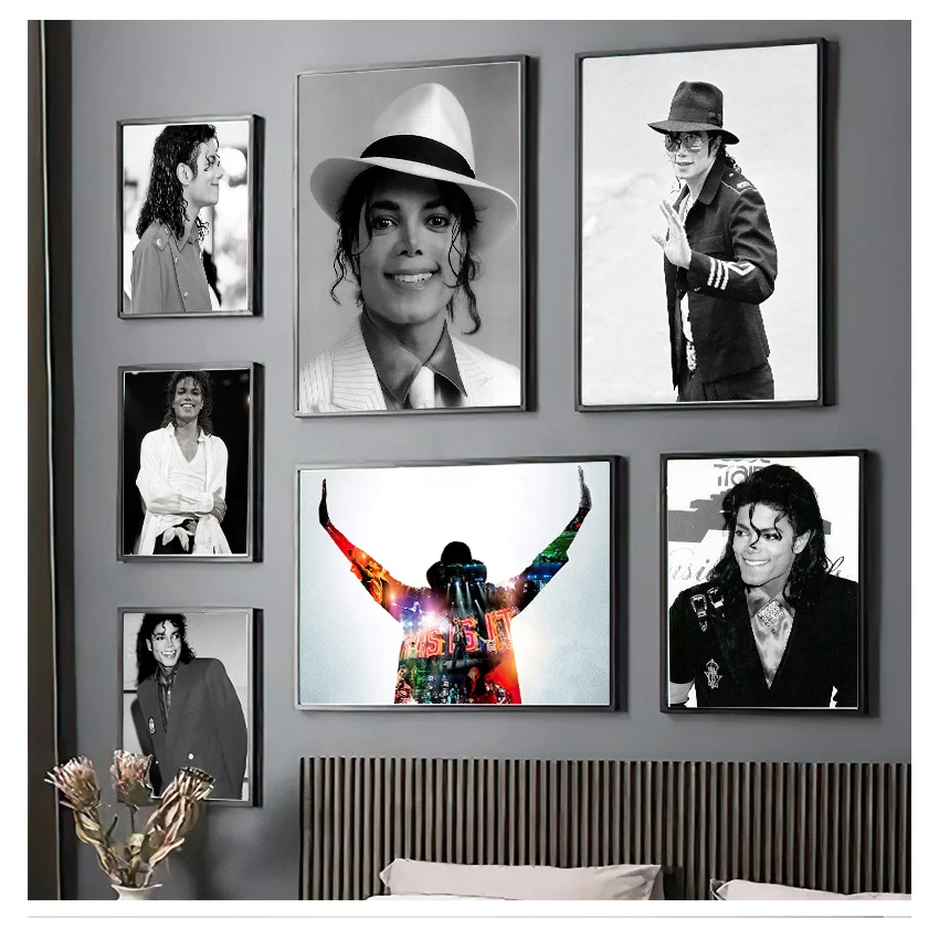 Black and white Wall Painting high Quality Decor Poster Wall Painting Home Decoration Michael Jackson posters Prints