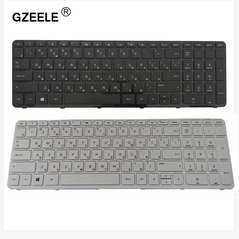 GZEELE new Keyboard for HP Pavilion PK1314D3A05 SG-59830-XAA SG-59820-XAA 719853-251 708168-251 749658-251 with frame RU russian