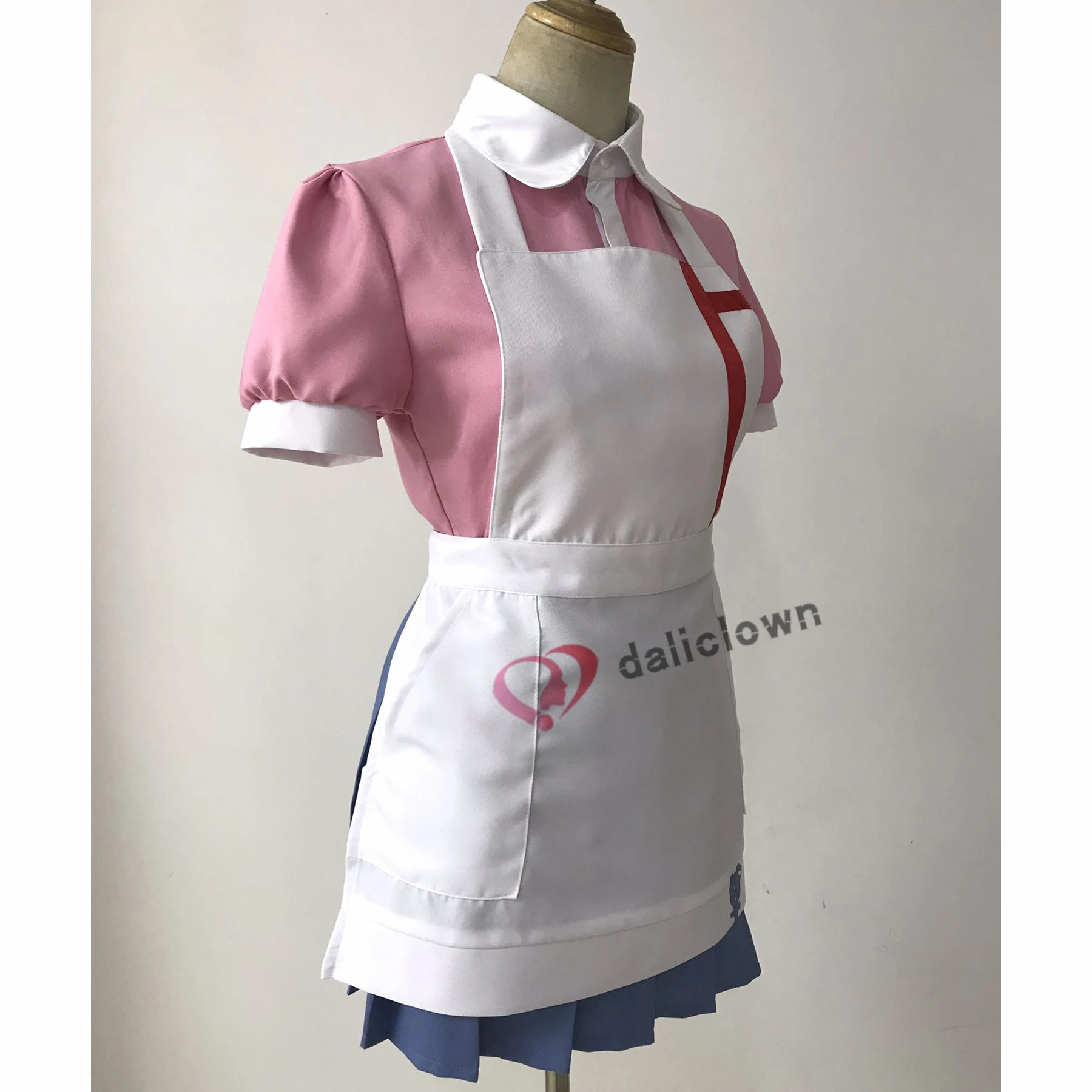 Dangan Ronpa 2 Mikan Tsumiki Danganronpa Dress Cosplay Costume Anime Danganronpa Mikan Tsumiki Cosplay Shirt + Skirt And Wig