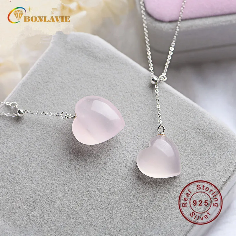 BONLAVIE Crystal Jewelry Natural Powder Crystal Pendant Ladies Star Pink Necklace Pendant Wholesale