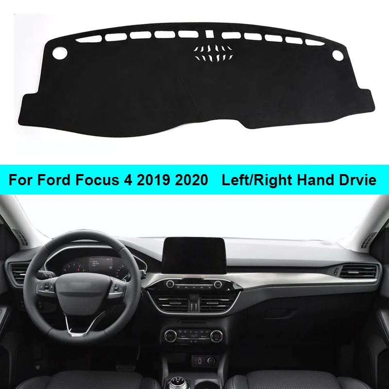 Car Dashboard Cover Carpet For Ford Focus 4 2019 2020 Dash Mat Pad Sun Shade DashMat Dash Board Carpet Cover Auto Cape Anti-Sun