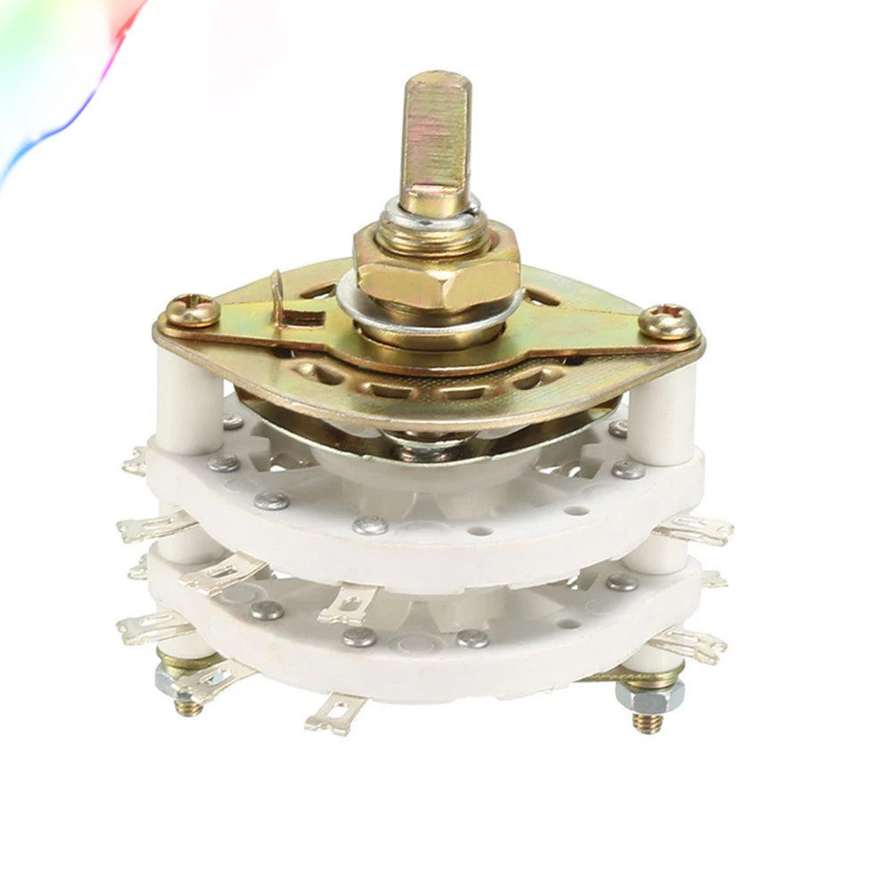 4P3T 4 Pole 3 Positie 2 Deck Band Kanaal Rotary Switch Selector