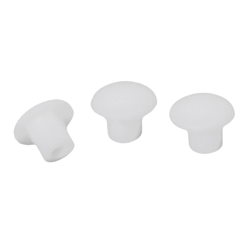 Plastic Round Shaped Cover Screw Cap Lid White 50pcs for 5mm Dia Hole