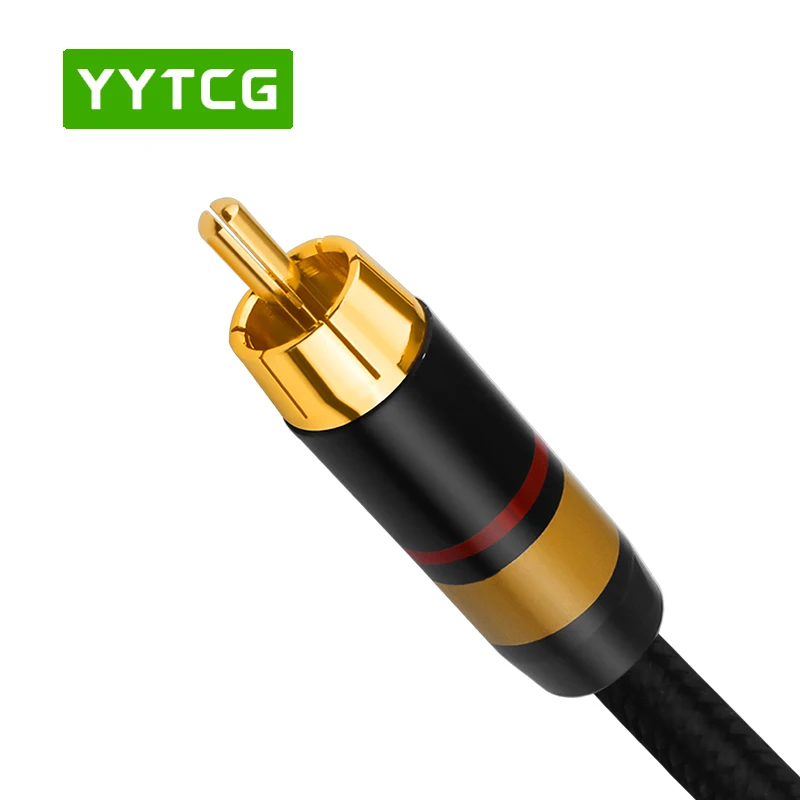 HiFi Digital Audio Coaxial Cable OD7.0 Premium Stereo Audio Rca to Rca Male Coaxial Cable Speaker Hifi Subwoofer Cable AV TV