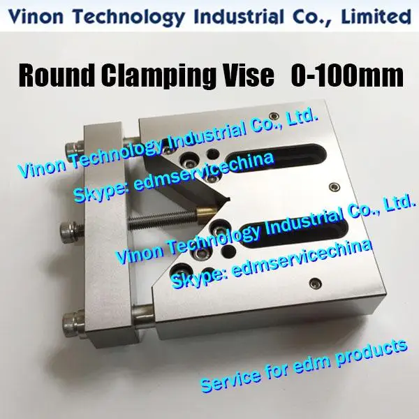 

Round Clamping Vise 0-100mm for WEDM Machining, Stainless Steel Precision Vice for clamping round workpieces 0-100mm