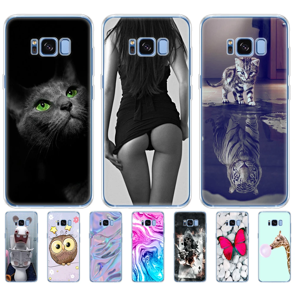 Silicon phone Case For Samsung Galaxy S8 Cases Cover For Samsung S8 plus Phone shell new design full 360 protective