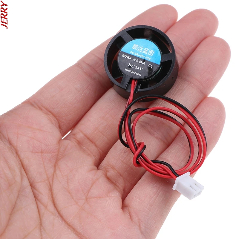 Nuovo 25.5x10mm 5V 9V 12V 24V rotondo Mini ventola di raffreddamento per il radiatore del Computer luce LED